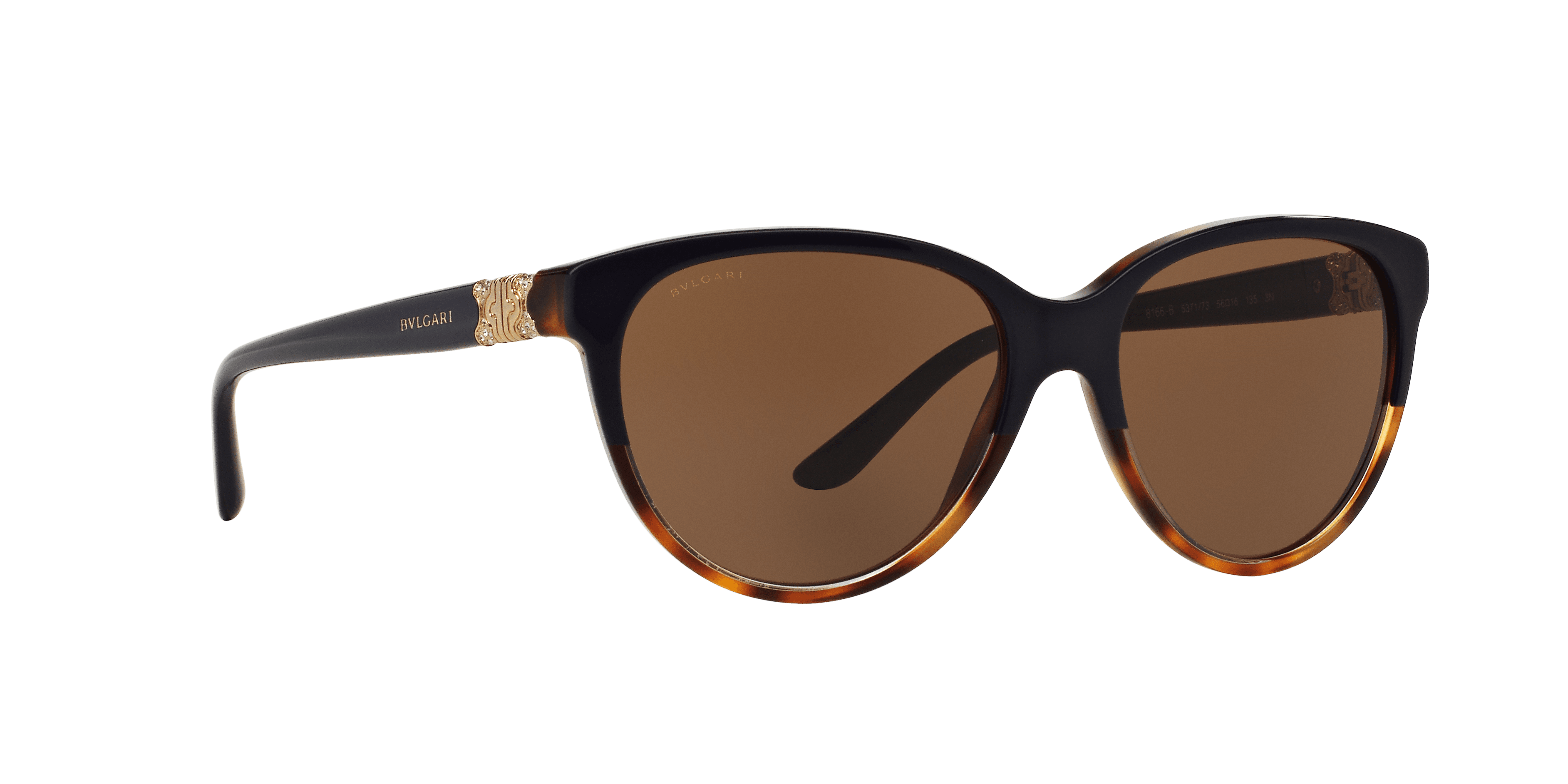 Bvlgari BV8166B 5371-73 - Blue Havana-Brown by Bvlgari for Women - 56-16-135 mm Sunglasses