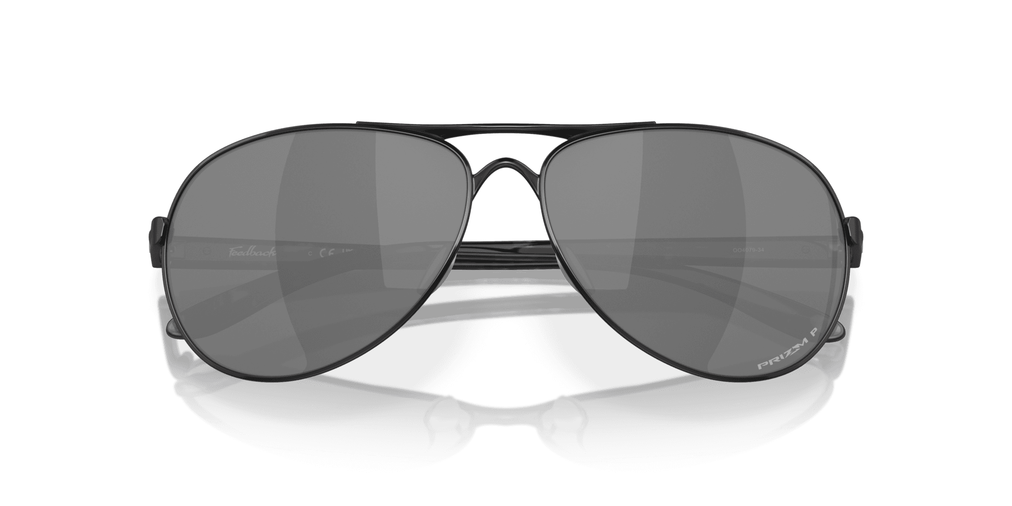 Oakley Feedback OO4079-27 - Polished Black-Prizm Daily Polarized by Oakley for Women - 59-13-135 mm Sunglasses