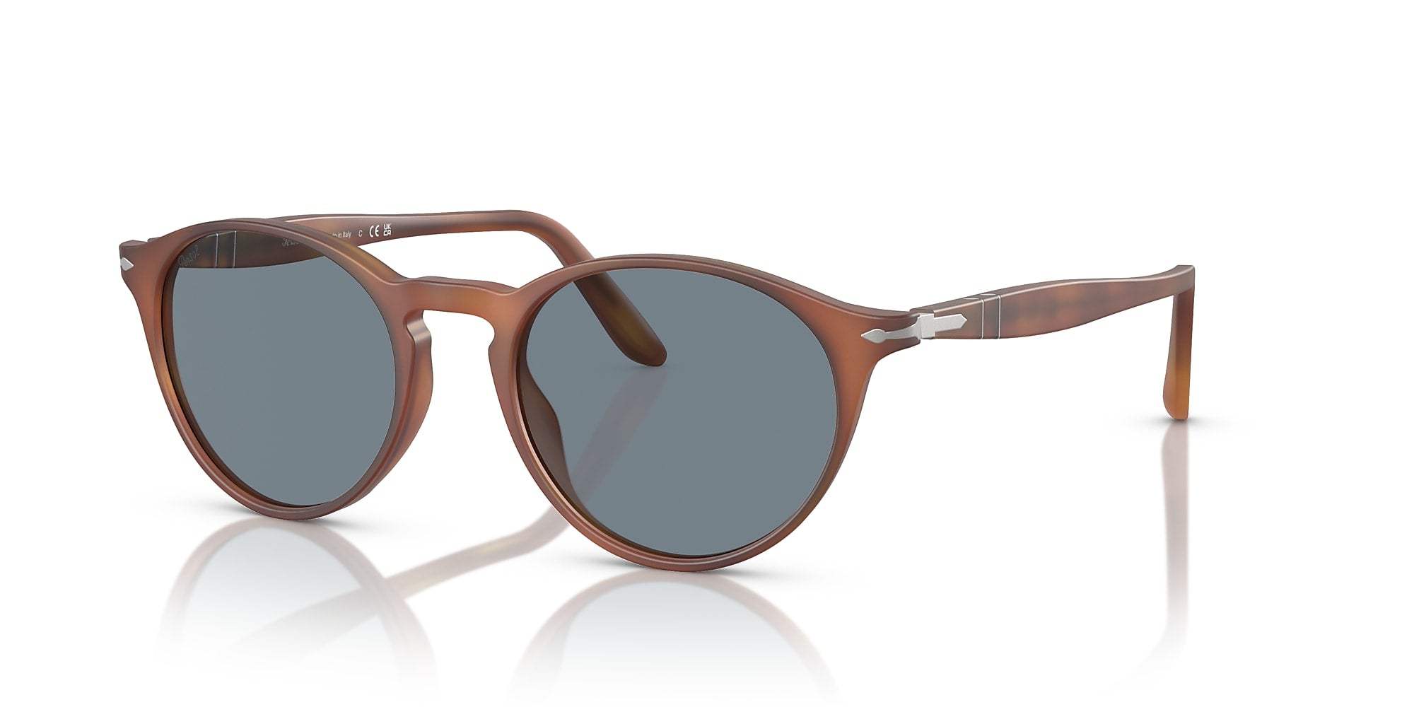 Persol PO3092SM 9041-30 - Terra Di Siena-Light Green Silver by Persol for Men - 50-19-145 mm Sunglasses