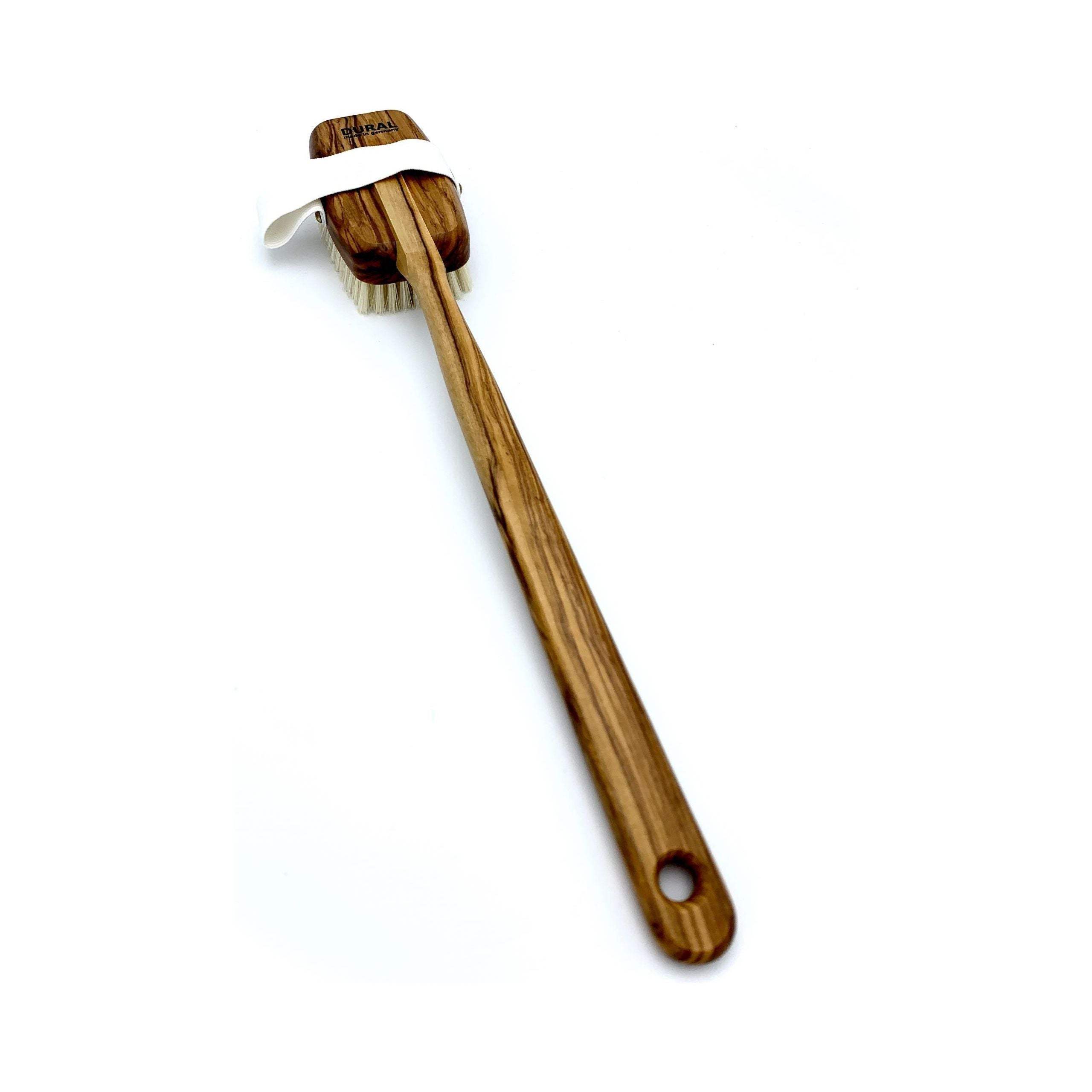 Dural Bath & Massage Brush Light Natural Bristles Olive Wood