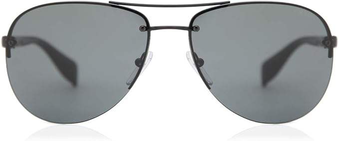 Prada SPS 56M 7AX-3O1 - Black-Grey Green by Prada for Men - 62-14-130 mm Sunglasses