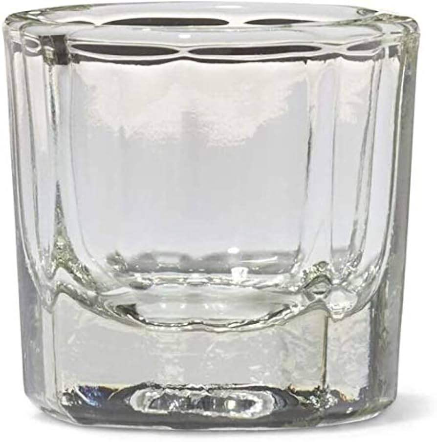 Glass Dappen Dish Pack - Clear by Cuccio Pro for Women - 12 Pc Glass Dish