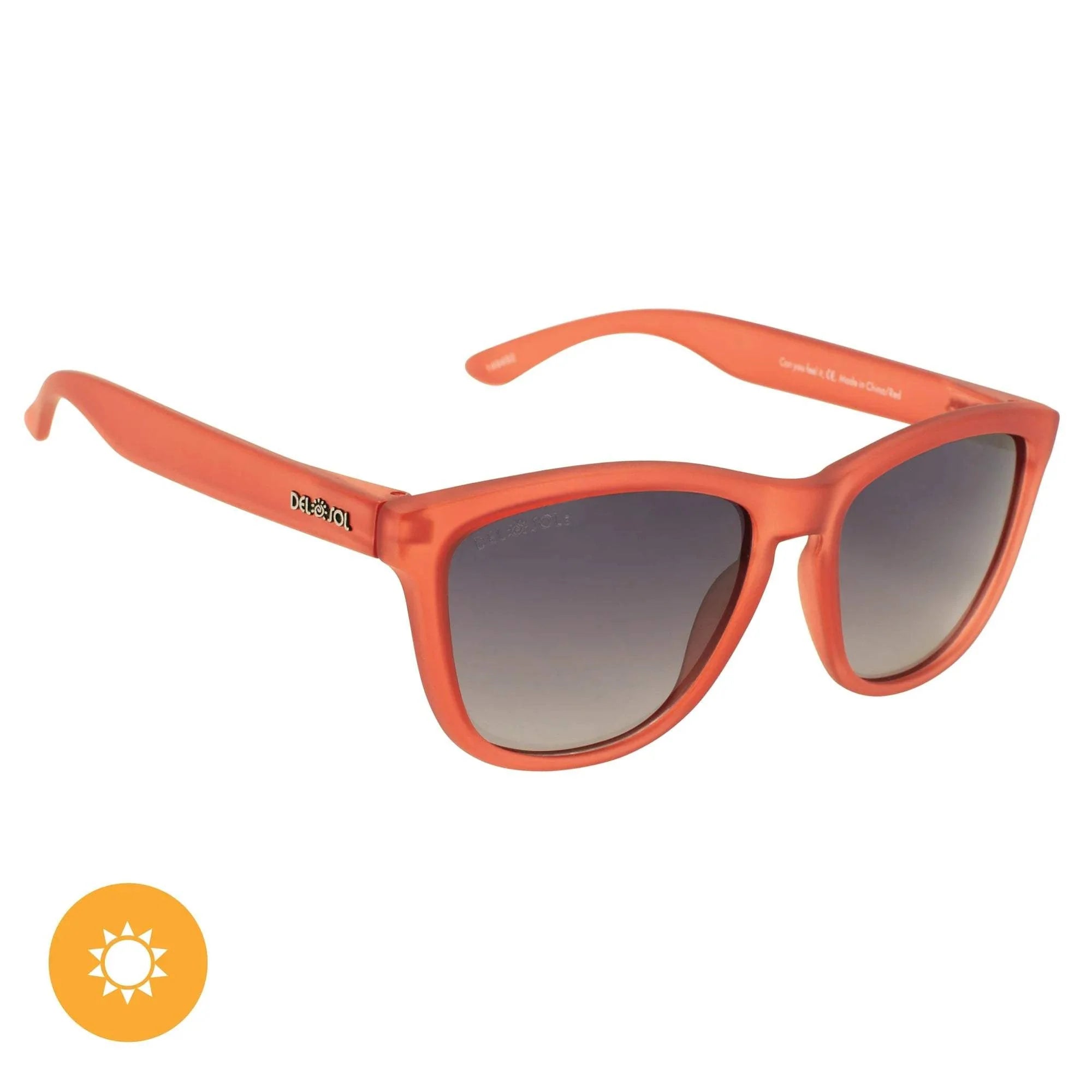 Solize Can You Feel It - Frosted Pink to Red by DelSol for Women - 1 Pc Sunglasses