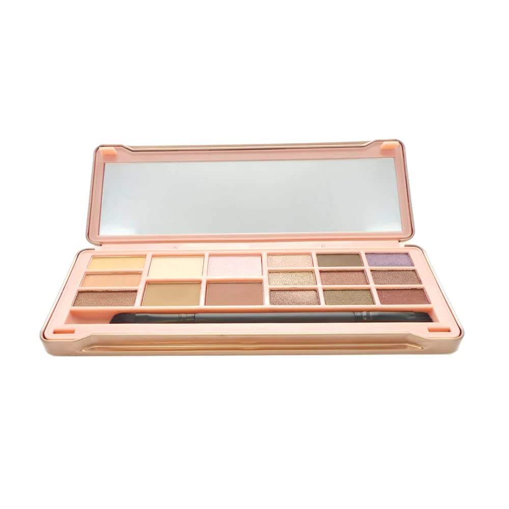 OKALAN 16 Shade Natural Eyeshadow Palette B Display Set, 6 Pieces