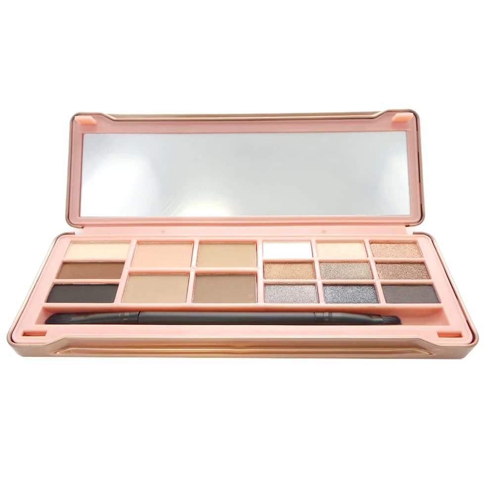 OKALAN 16 Shade Natural Eyeshadow Palette A Display Set, 6 Pieces
