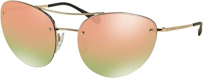 Prada SPS 51R ZVN-5L2 - Pale Gold-Grey Rose Gold by Prada for Women - 59-18-135 mm Sunglasses