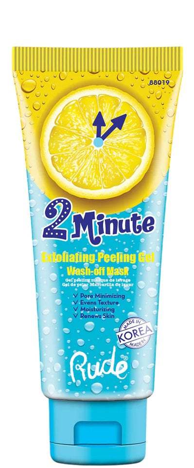 RUDE 2 Minute Exfoliating Peeling Gel Wash-Off Mask