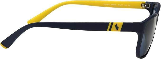 Polo Ralph Lauren PH 4109 558880 - Matte Blue Navy-Blue by Ralph Lauren for Men - 59-17-145 mm Sunglasses