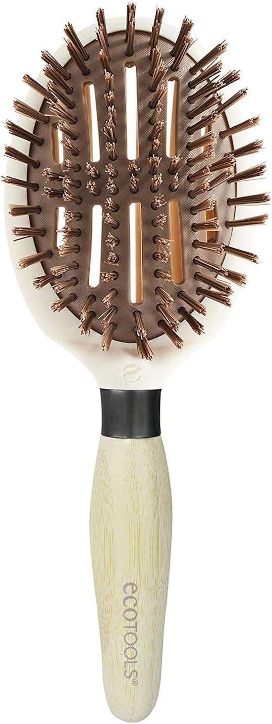 EcoTools Sleek + Shine Finisher Hair Brush - Ultra Comfort, Lightweight Design