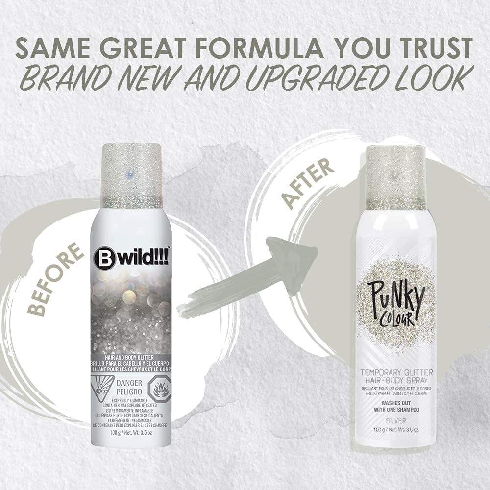 JEROME RUSSELL BWild Glitter Spray - Silver
