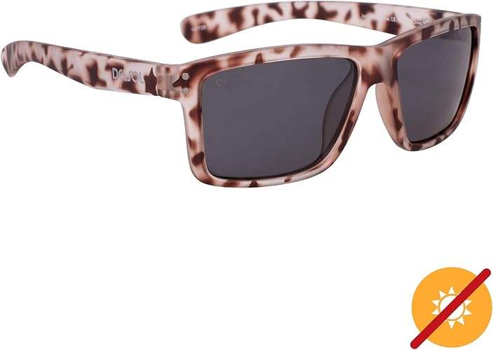 Solize Just Like Paradise - Clear Tortoise to Purple by DelSol for Unisex - 1 Pc Sunglasses