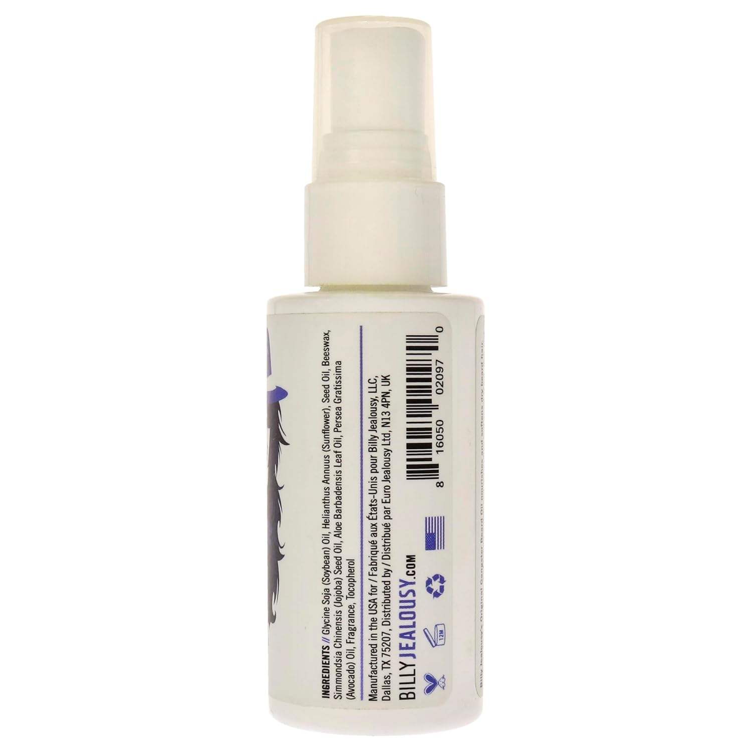 Original Gangster Beard Oil by Billy Jealousy for Men - 2 oz Oil