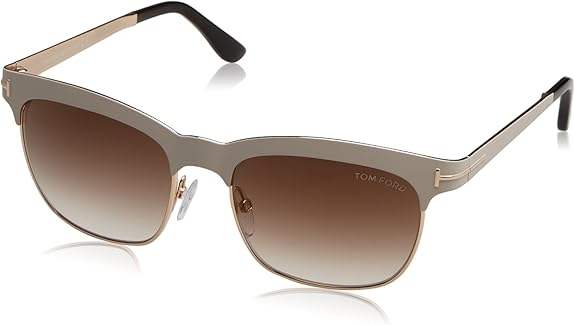 Tom Ford TF437 25F Elena - Ivory-Gradient Brown by Tom Ford for Women - 54-17-135 mm Sunglasses