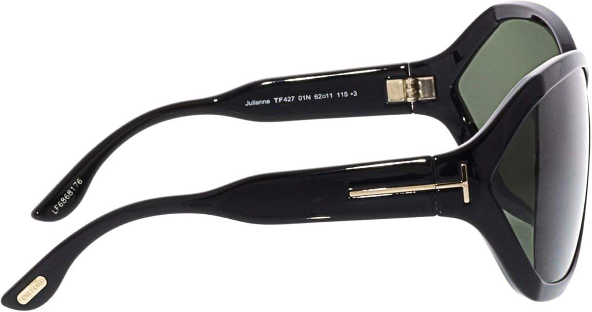 Tom Ford TF427 01N Juliane - Shiny Black-Green by Tom Ford for Women - 62-11-115 mm Sunglasses