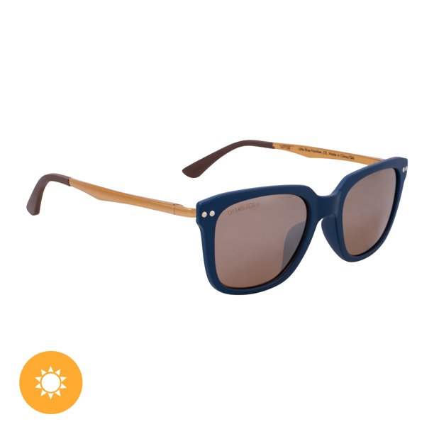 Solize Little Blue Number - Blue and Silver to Gold by DelSol for Unisex - 1 Pc Sunglasses