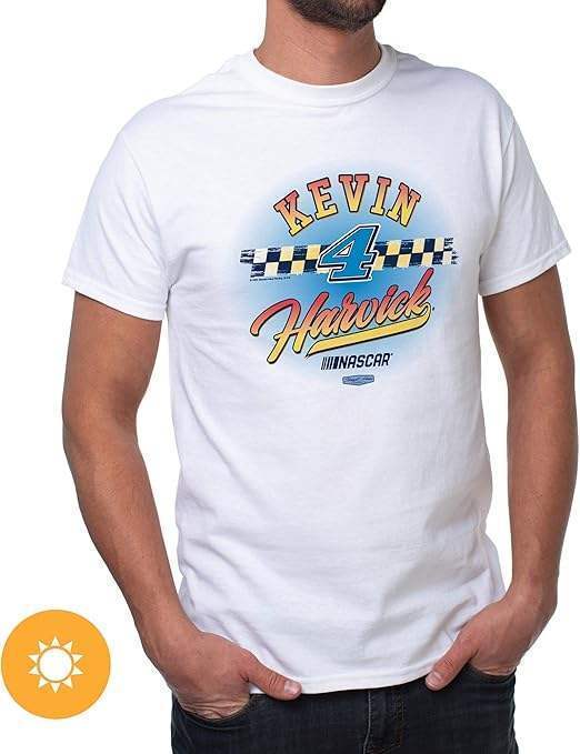 NASCAR Mens Classic Crew Tee - Kevin Harvick - 8 White by DelSol for Men - 1 Pc T-Shirt (M)