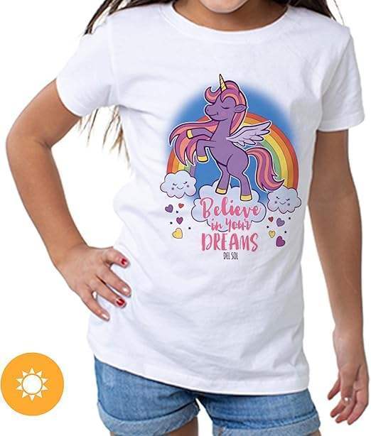 Kids Crew Tee - Believe - White by DelSol for Kids - 1 Pc T-Shirt (5-6T)