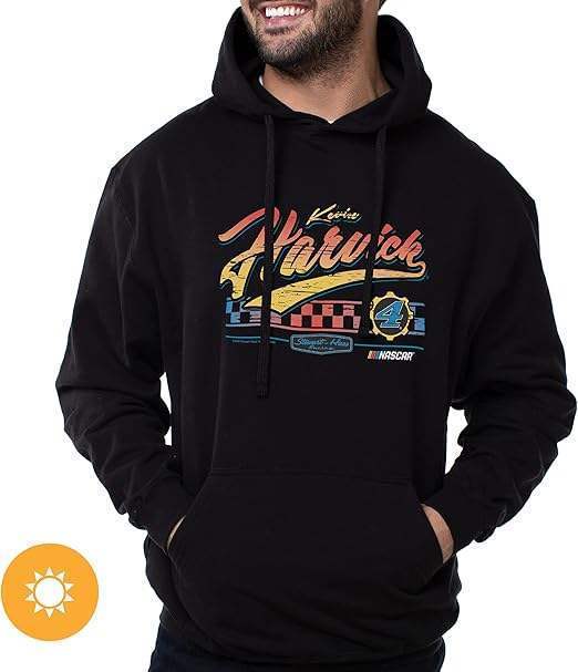 NASCAR Hooded Sweatshirt - Kevin Harvick - 3 Black by DelSol for Men - 1 Pc T-Shirt (XL)