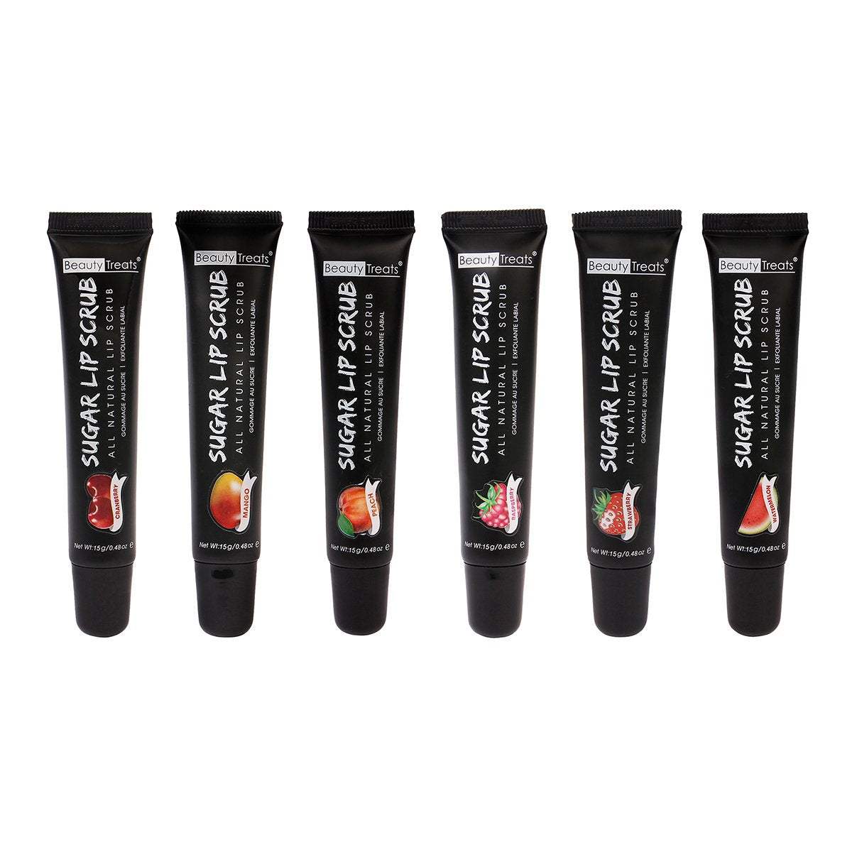 BEAUTY TREATS Sugar Lip Scrub Display Case Set 24 Pieces