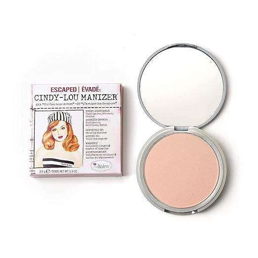 theBalm Cindy-Lou Manizer Highlighter, Shadow & Shimmer - Peachy Pink