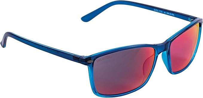 Solize Good Vibes Only - Clear-Blue by DelSol for Unisex - 1 Pc Sunglasses