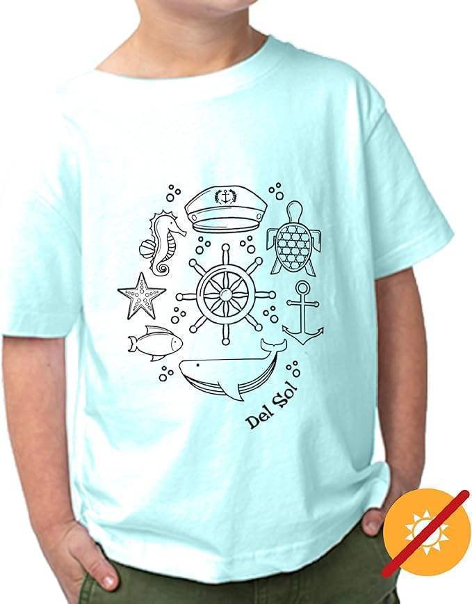 Kids Crew Tee - Sea Adventure by DelSol for Kids - 1 Pc T-Shirt (2T)