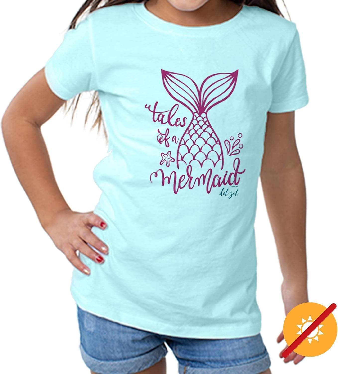 Girls Crew Tee - Tales of a Mermaid - Chill by DelSol for Women - 1 Pc T-Shirt (3T)