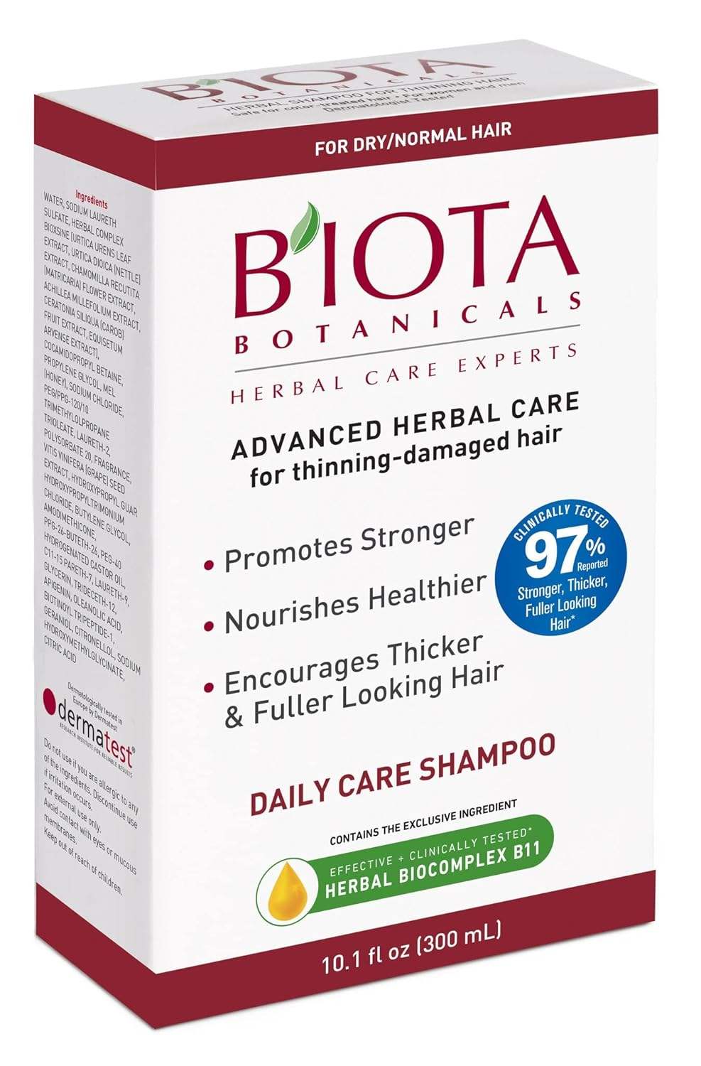 BIOTA BOTANICALS ADVANCED HERBAL CARE SHAMPOO - NORMAL/DRY