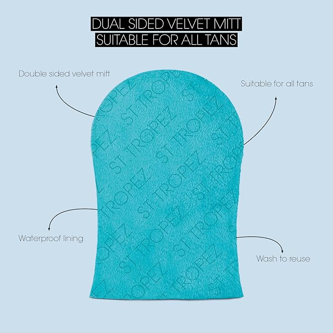 Double-Sided Luxe Velvet Applicator Mitt by St. Tropez for Unisex - 1 Pc Mitt
