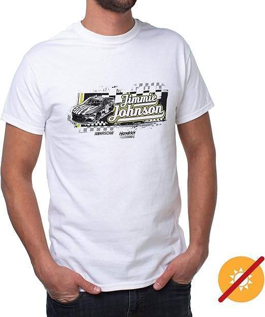 NASCAR Mens Classic Crew Tee - Jimmie Johnson - 6 White by DelSol for Men - 1 Pc T-Shirt (2XL)