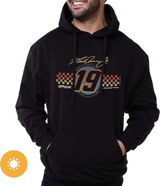 NASCAR Hooded Sweatshirt - Martin Truex Jr - 1 Black by DelSol for Men - 1 Pc T-Shirt (XL)
