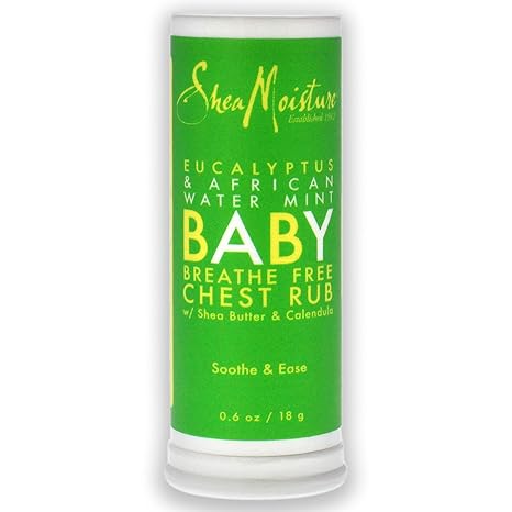 Eucalyptus and African Water Mint Baby Chest Rub by Shea Moisture for Unisex - 0.6 oz Ointment