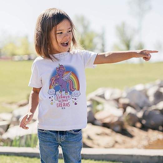Kids Crew Tee - Believe - White by DelSol for Kids - 1 Pc T-Shirt (3T)