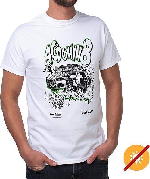 NASCAR Mens Classic Crew Tee - Jimmie Johnson - 3 White by DelSol for Men - 1 Pc T-Shirt (M)