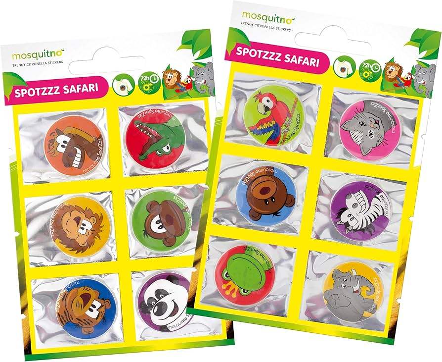 Spotz Safari Stickers by Mosquitno for Kids - 5 Pc Sticker