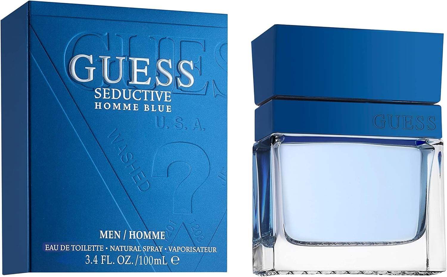 Guess Seductive Homme Blue by Guess for Men - 3.4 oz EDT Spray (Unboxed)