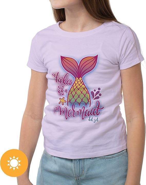 Kids Crew Tee - Tales of a Mermaid by DelSol for Kids - 1 Pc T-Shirt (YXS)