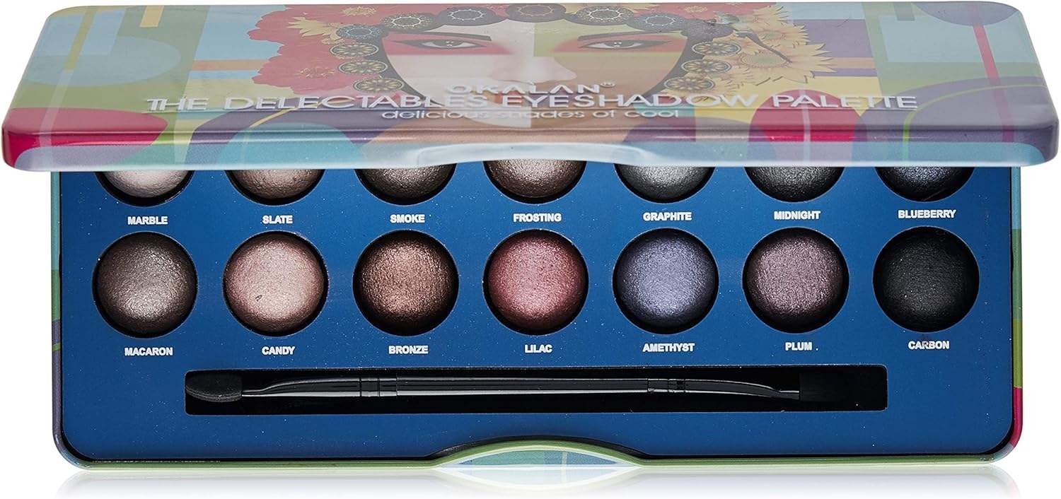 OKALAN The Delectables Eyeshadow Palette B Display Set, 6 Pieces