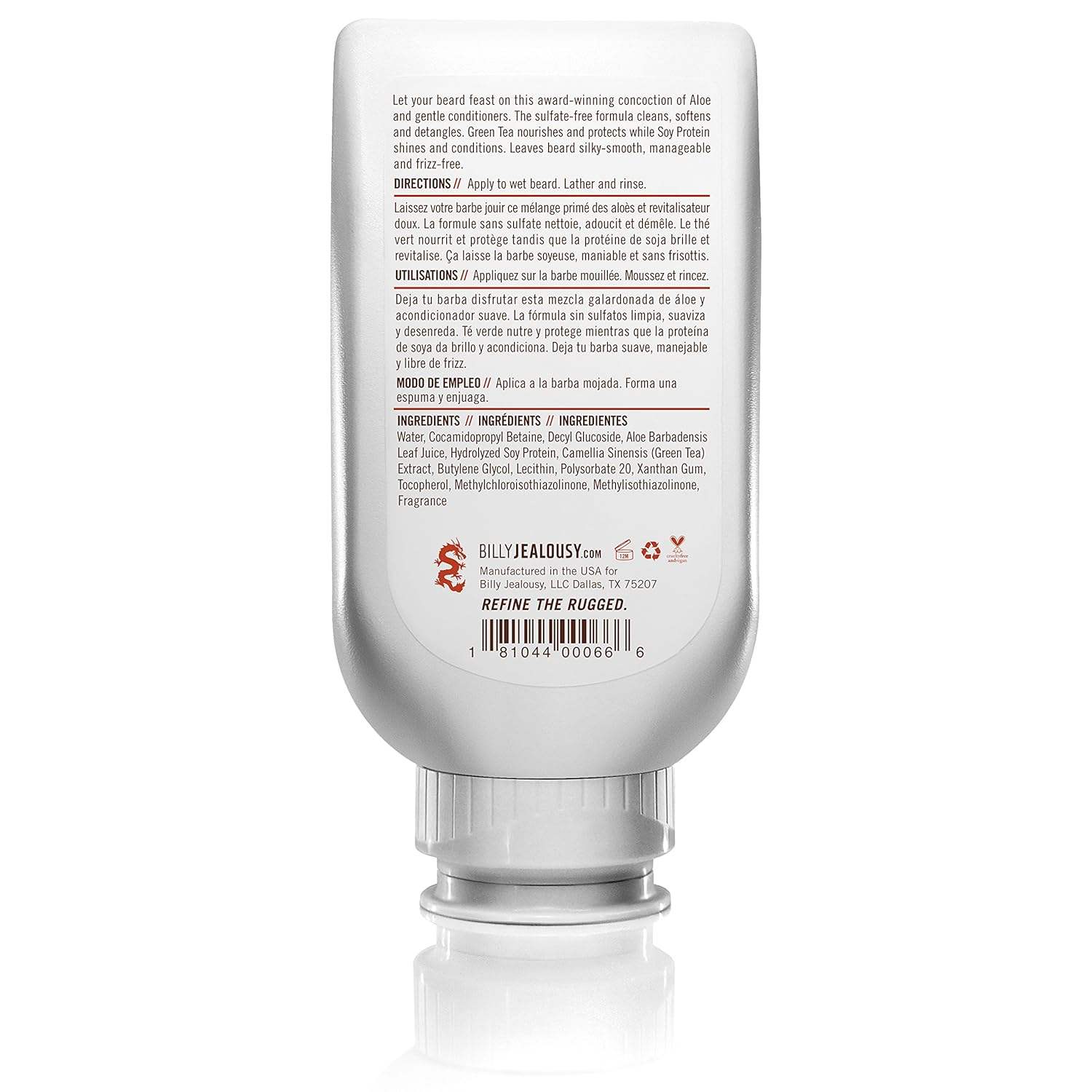 Beard Wash by Billy Jealousy for Men - 8 oz Beard Wash