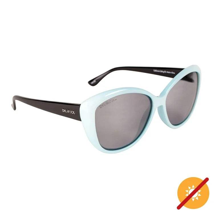 Solize California Calling - White-Blue by DelSol for Unisex - 1 Pc Sunglasses
