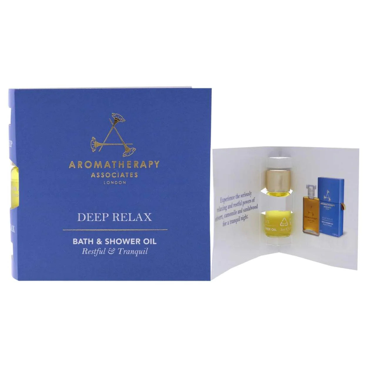 Deep Relax Bath And Shower Oil by Aromatherapy Associates for Unisex - 3 ml Shower Oil