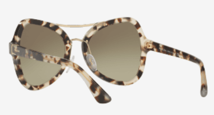 Prada SPR 18S UAO-4K1 - Spotted Opal Brown-Green Gradient by Prada for Women - 55-20-135 mm Sunglasses