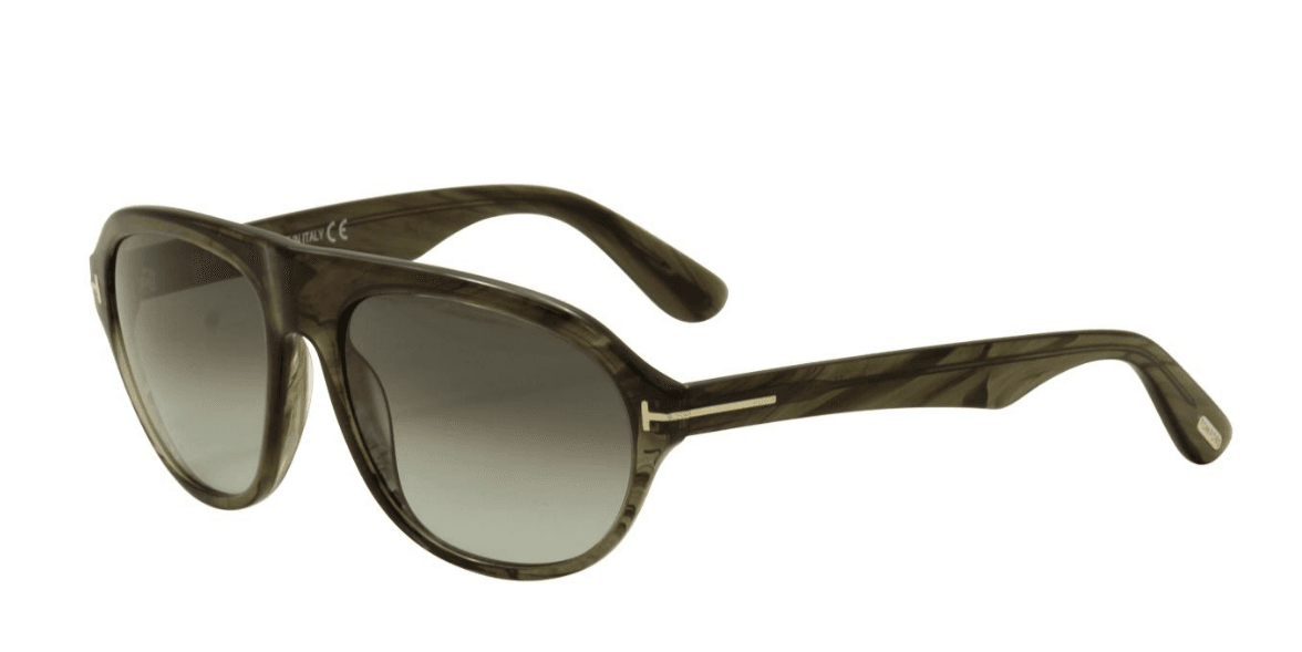Tom Ford TF397 20B Ivan - Transparent Green-Gray Gradient by Tom Ford for Men - 58-17-145 mm Sunglasses