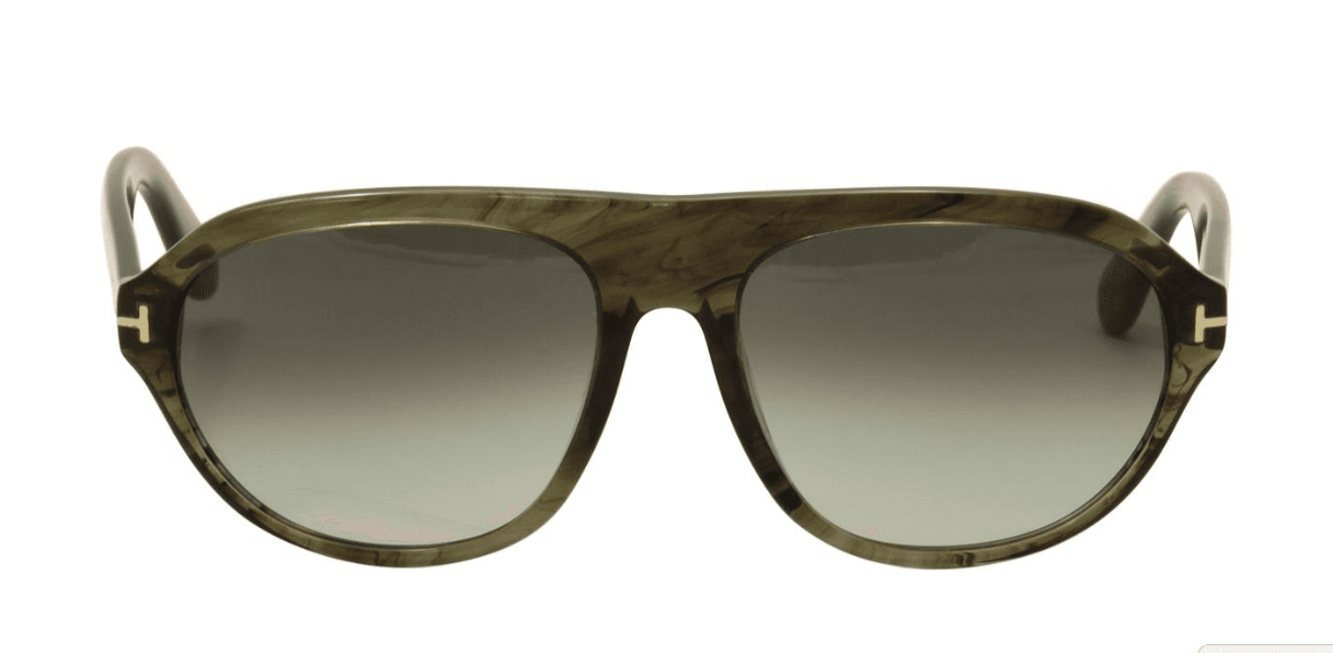 Tom Ford TF397 20B Ivan - Transparent Green-Gray Gradient by Tom Ford for Men - 58-17-145 mm Sunglasses