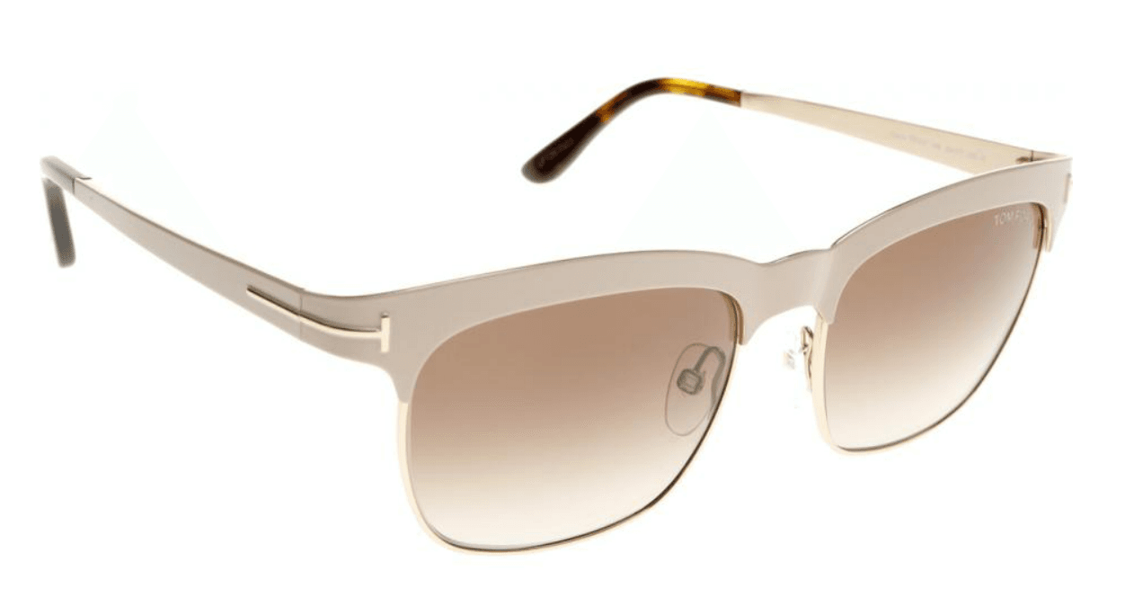 Tom Ford TF437 74F Elena - Ivory-Gradient Brown by Tom Ford for Women - 54-17-135 mm Sunglasses