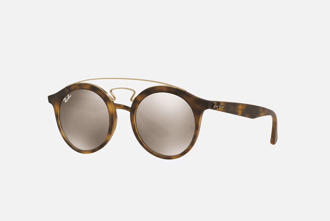 Ray Ban RB 4256 6092-5A Small - Tortoise-Gold by Ray Ban for Unisex - 46-20-145 mm Sunglasses