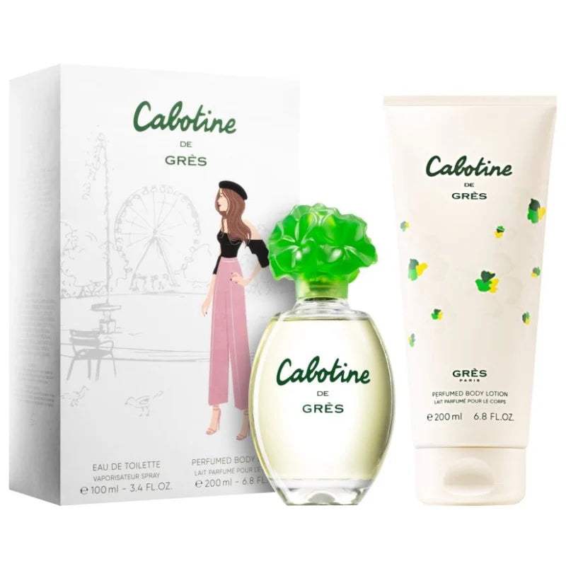 Cabotine by Parfums Gres for Women - 2 Pc Gift Set 3.4oz EDT Spray, 6.8oz Body Lotion