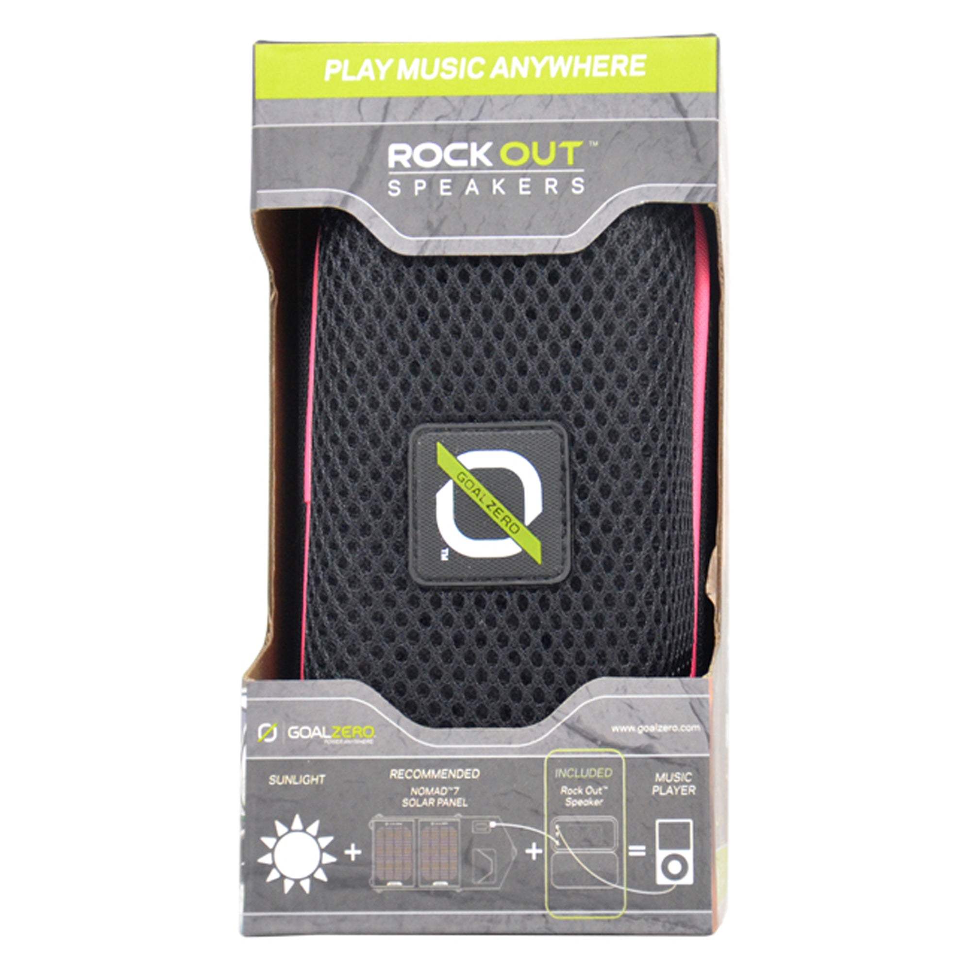 Rock Out Portable Speakers - Pink by Goal Zero for Unisex - 1 Pc Speakers