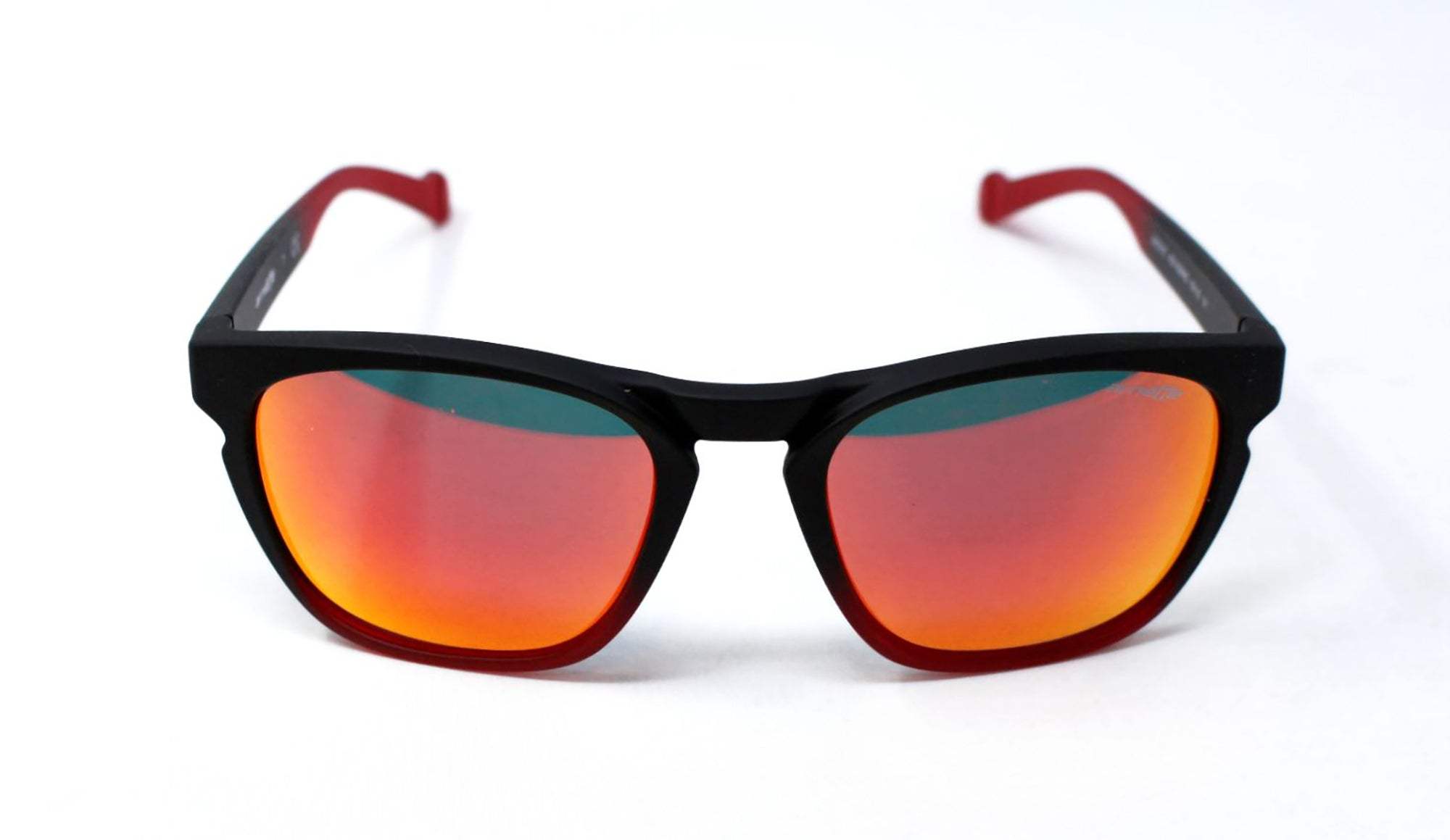 Arnette AN 4203 2256-6Q Groove - Fuzzy Black-Gummy Cherry-Red by Arnette for Men - 55-20-135 mm Sunglasses