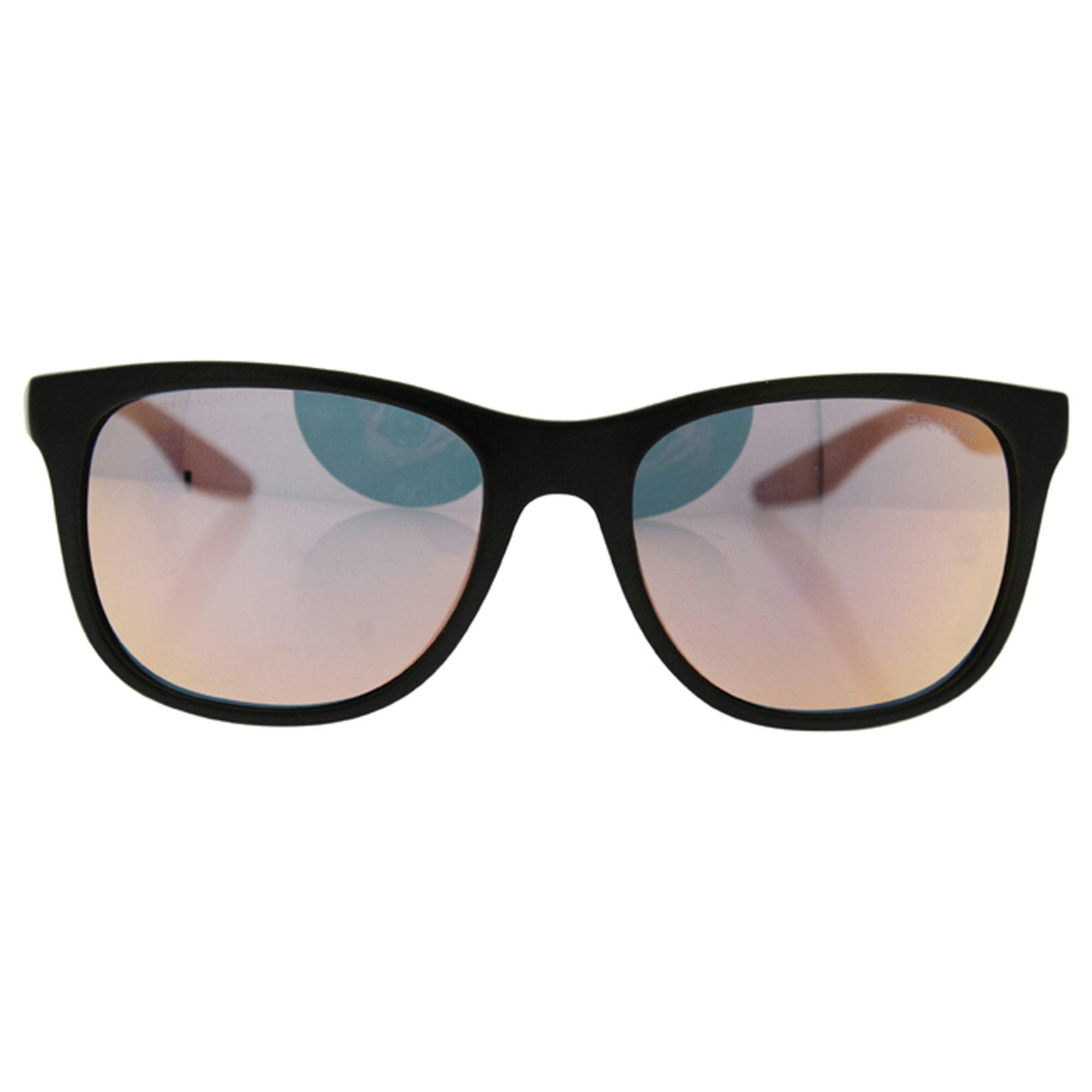 Prada SPS 03O ROS-2D2 - Military Green Semi Shiny-Grey-Rose Gold by Prada for Men - 55-18-140 mm Sunglasses